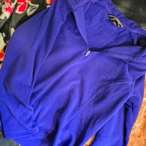Lands' End Quarter Zip Fleece Pullover